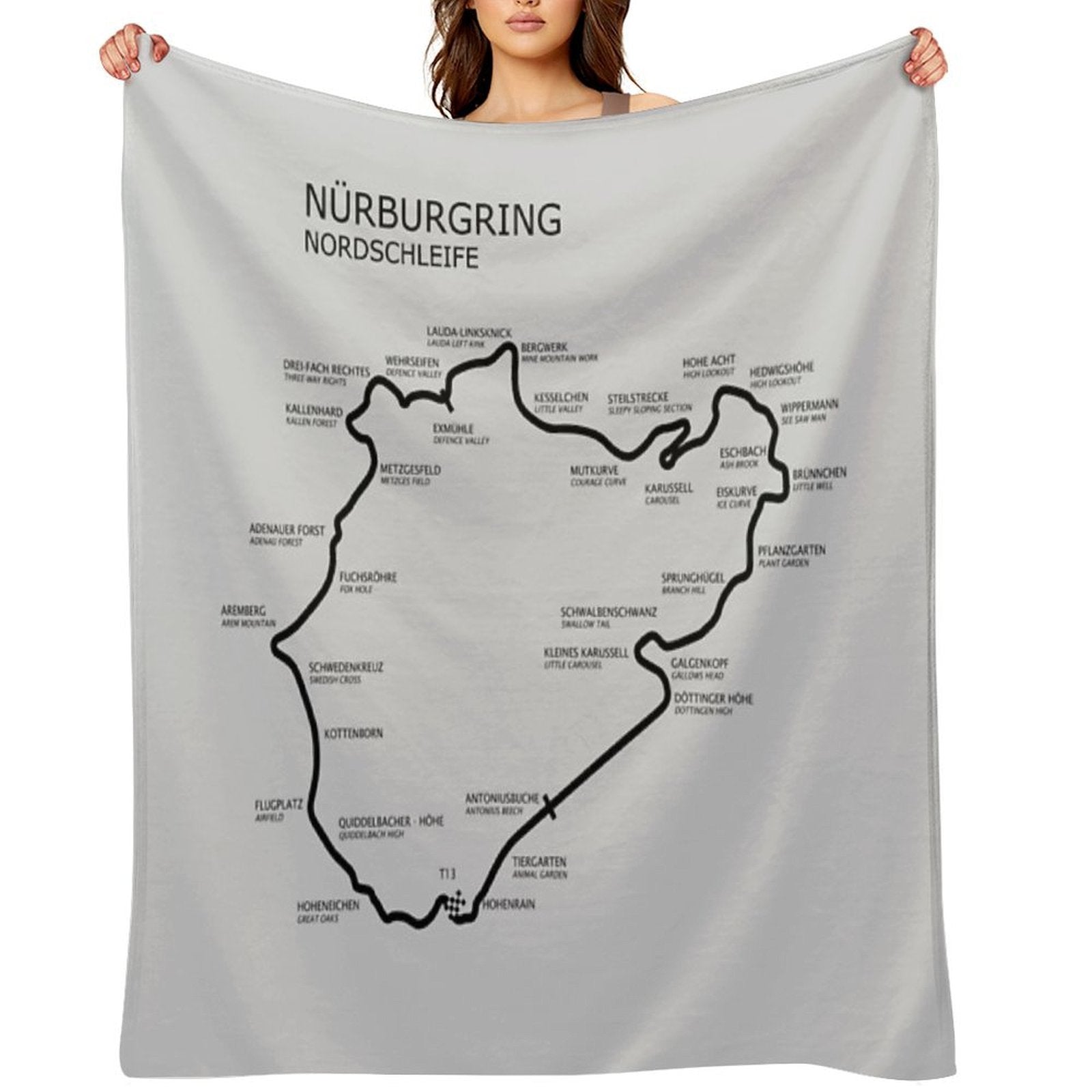 The Nurburgring - Nordschleife Anti-pilling Throw Blanket