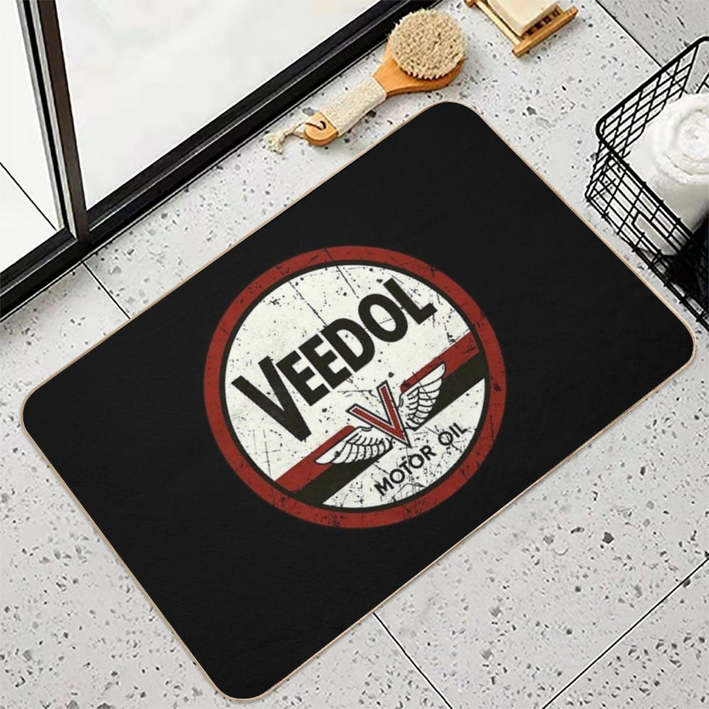 Veedol Vintage Oil Company  Easy To Clean Bath Mat