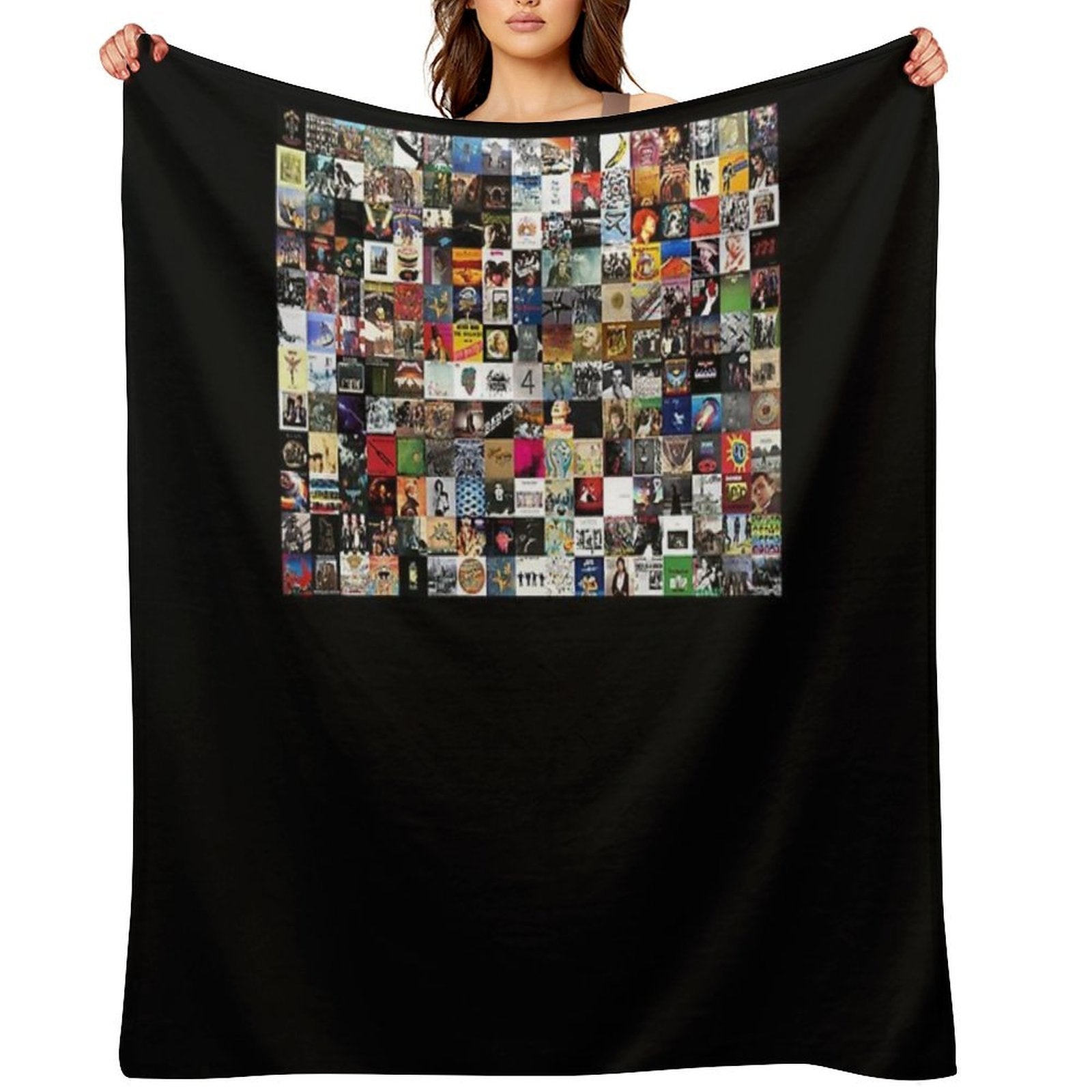 Greatest Rock Albums Of All Time Poster Lightweight Sweatshirt Eco-conscious Throw Blanket