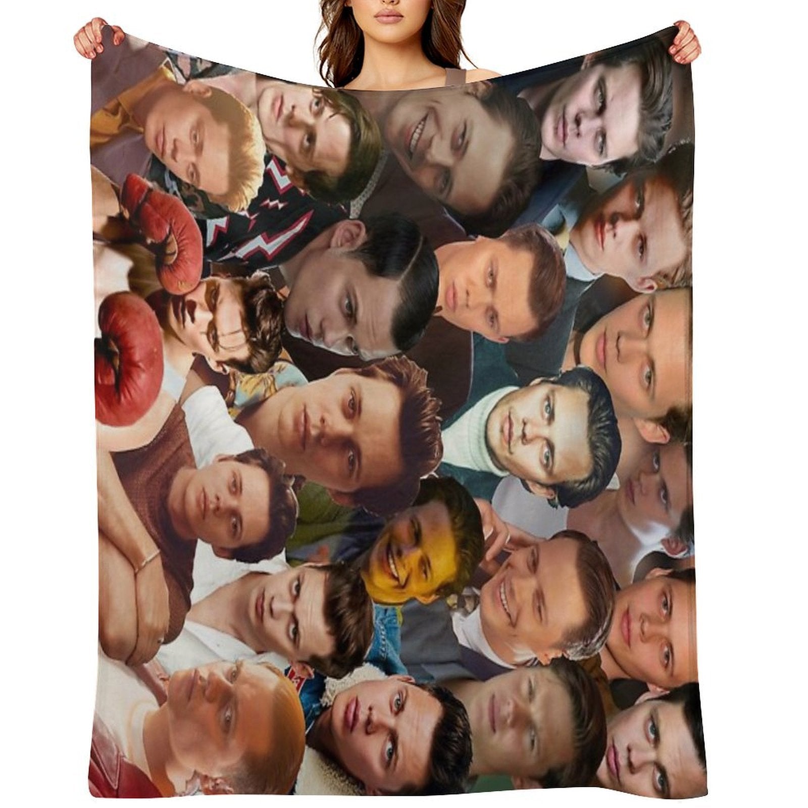 Bill Skarsgård Photo Collage Durable Throw Blanket