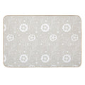Delicate Doodle Floral Pattern  Absorbent Bath Mat