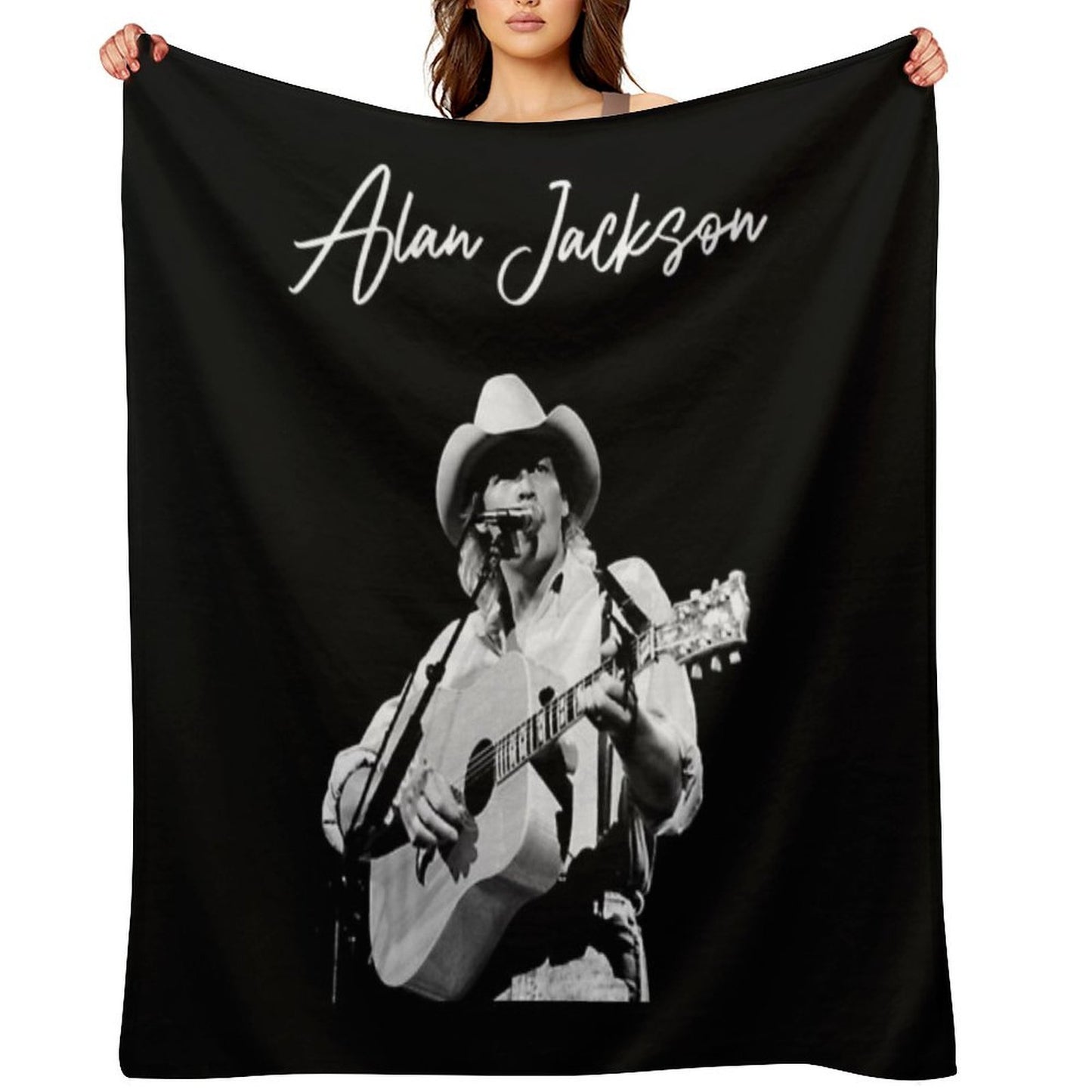 Midnight in Montgomery Alan Music Versatility Throw Blanket