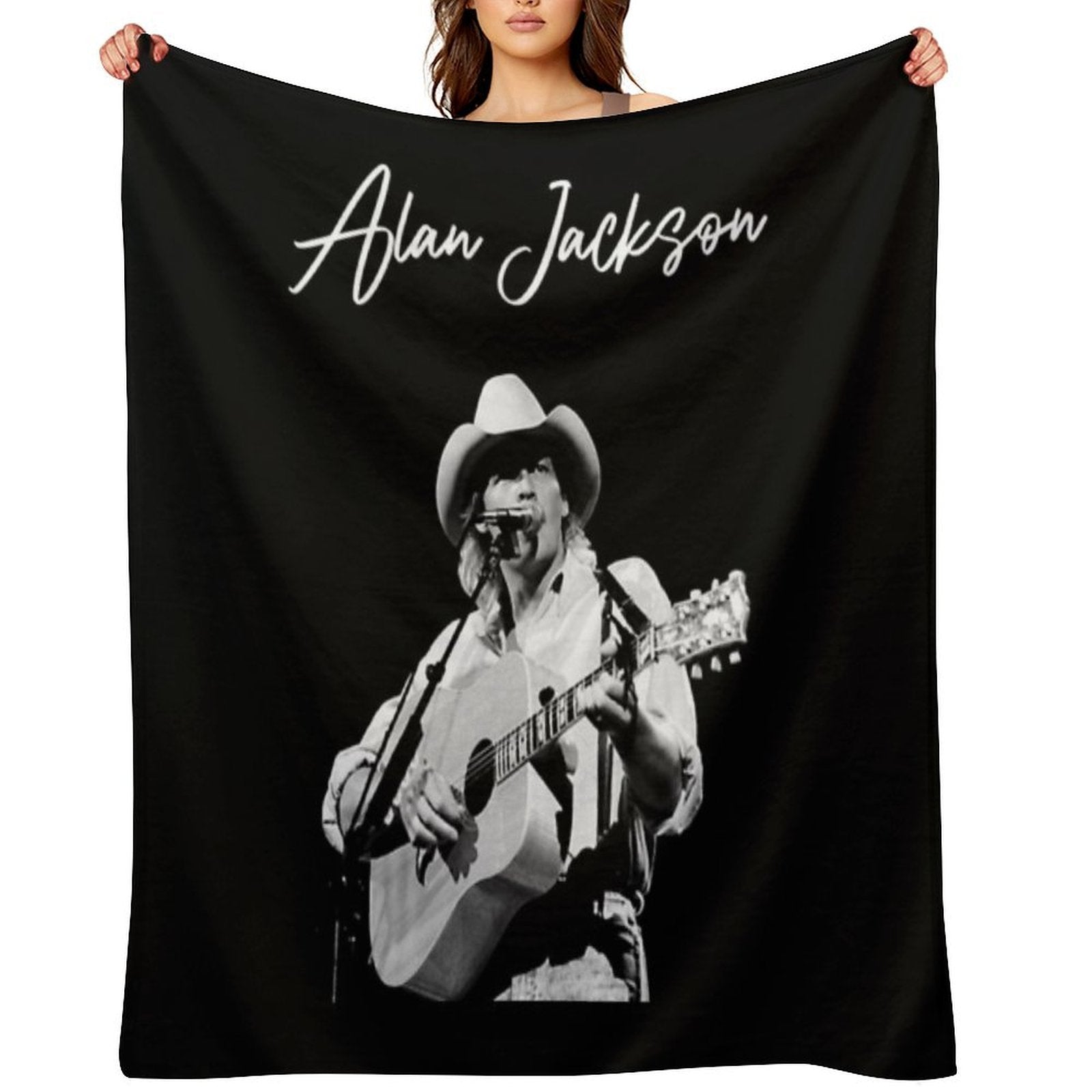 Midnight in Montgomery Alan Music Versatility Throw Blanket