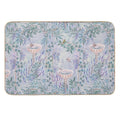 French Countryside Lavender Fresco Pattern  Dirt-Trapping Bath Mat