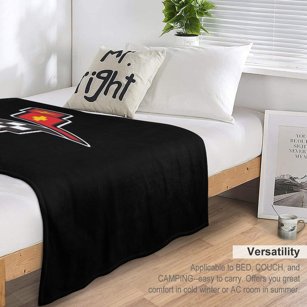 Best of Corvette Hi Emblem All-season Throw Blanket