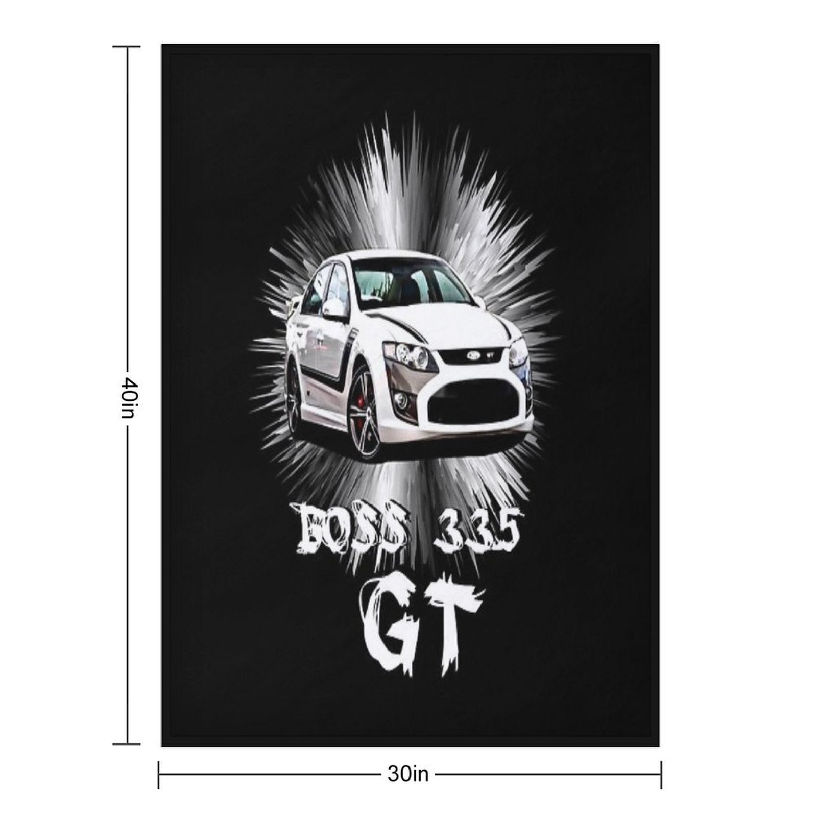 GT 335 Ford Falcon Gift-ready Throw Blanket