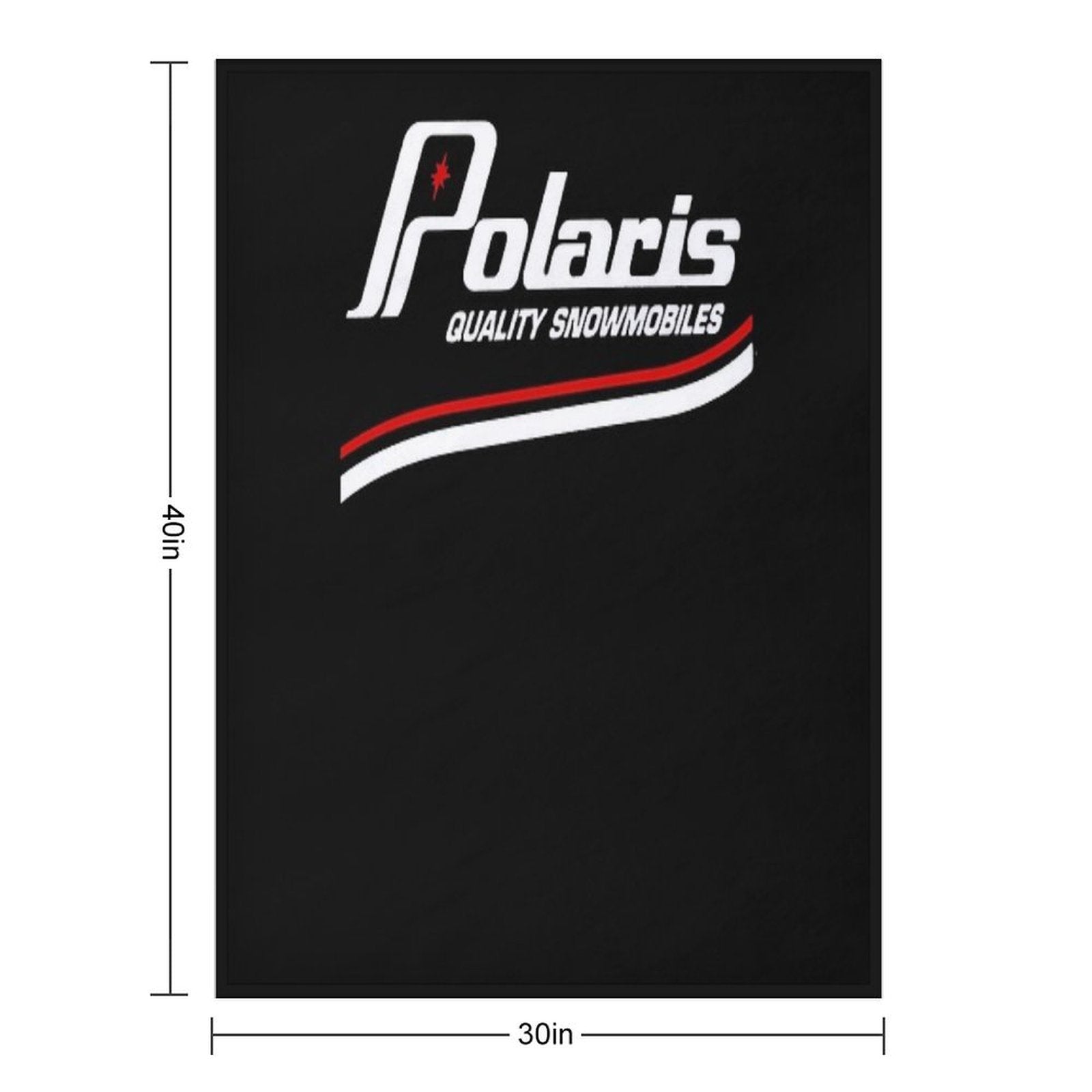 Vintage Polaris Snowmobiles USA All-season Throw Blanket