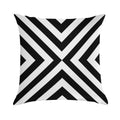 Black & White Simple Pattern Soft Gift Ready Throw Pillow