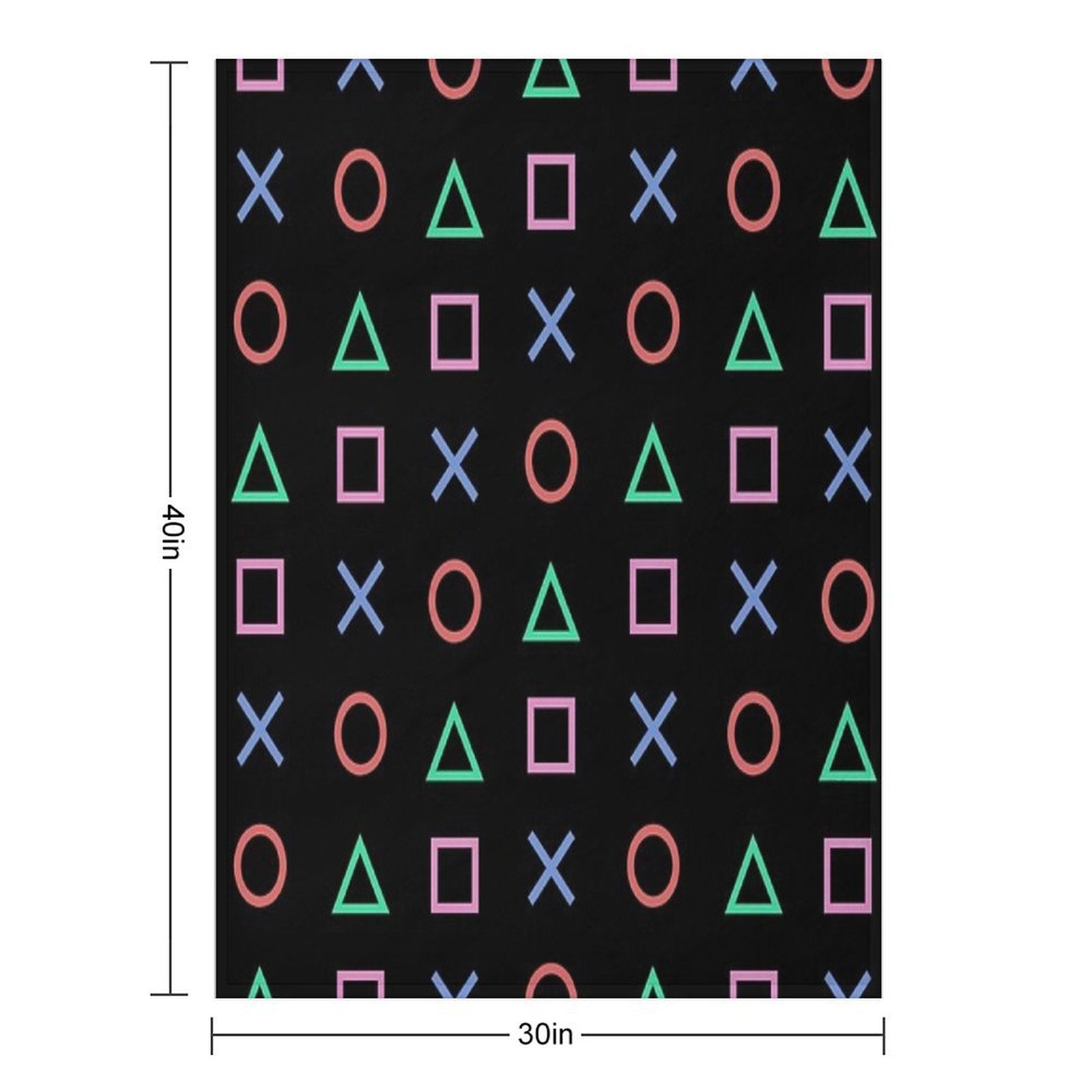 Classico Controller Buttons Icon Travel-friendly Throw Blanket