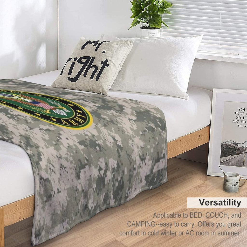 United States Army Sustainable Throw Blanket