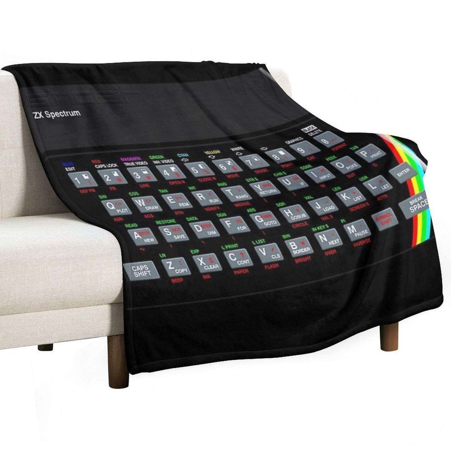 ZX Spectrum Versatility Throw Blanket
