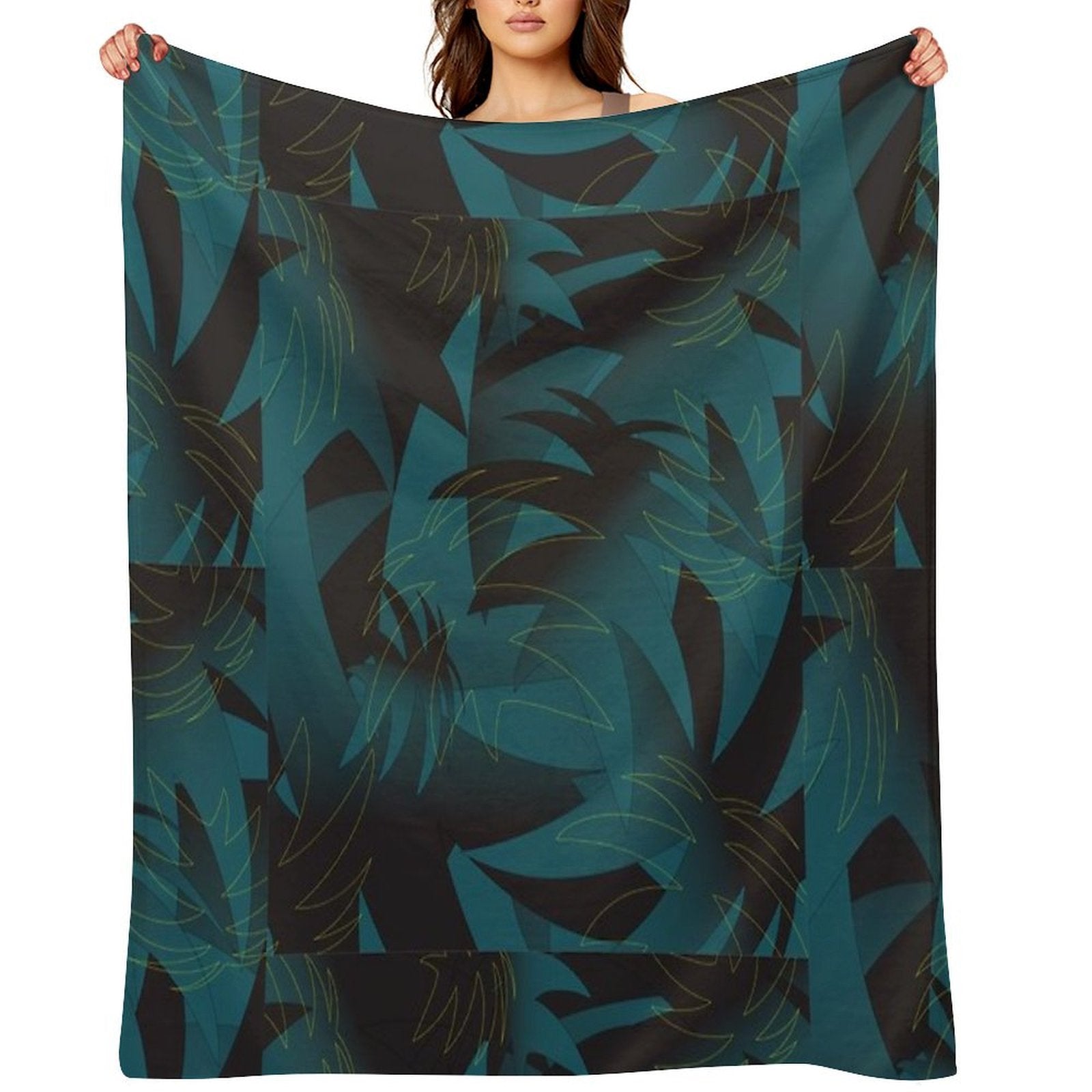 Tropical Pattern Comfort Throw Blanket