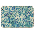Warm Blue Forest  Easy Maintenance Bath Mat