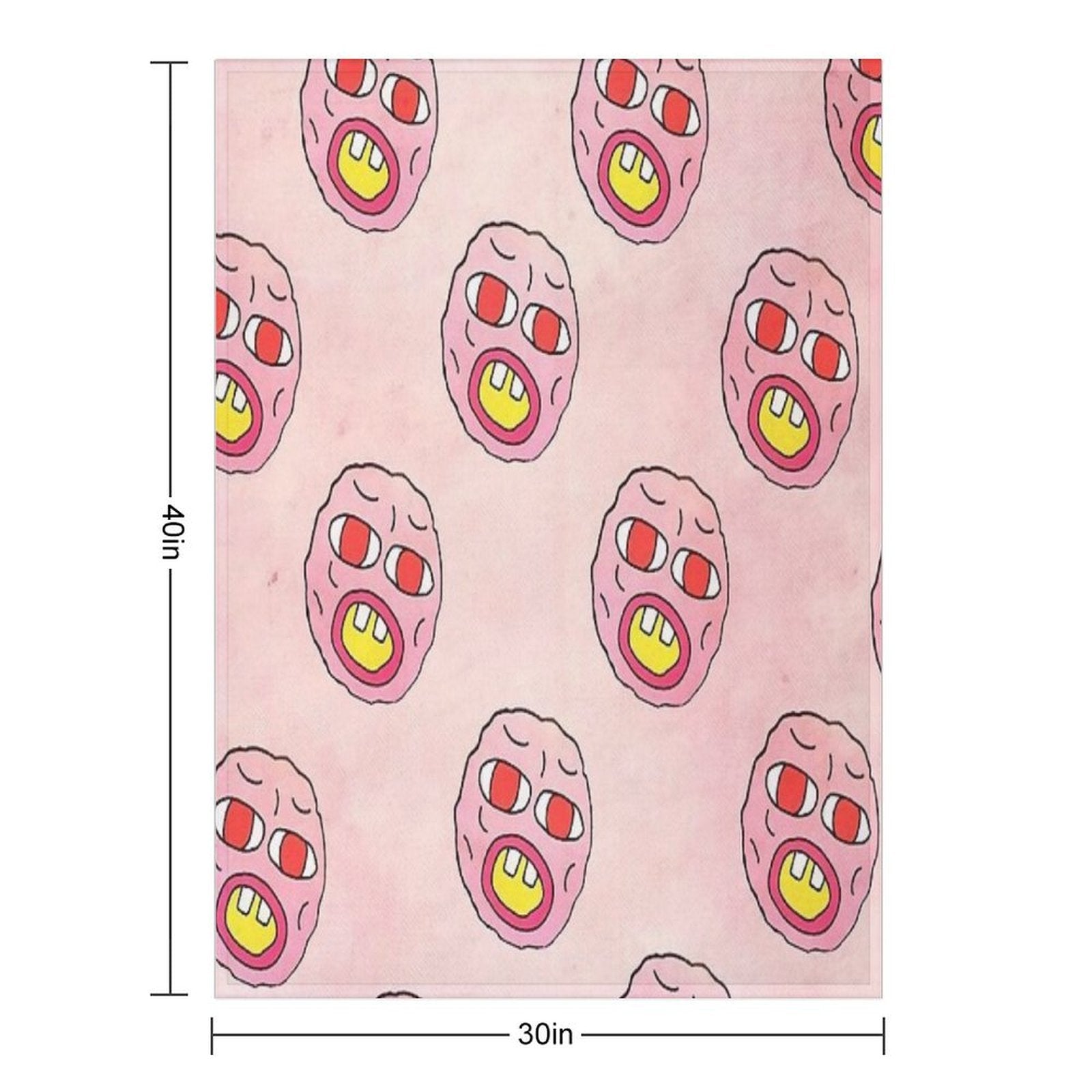 Collage Tyler Cherry Plush Throw Blanket