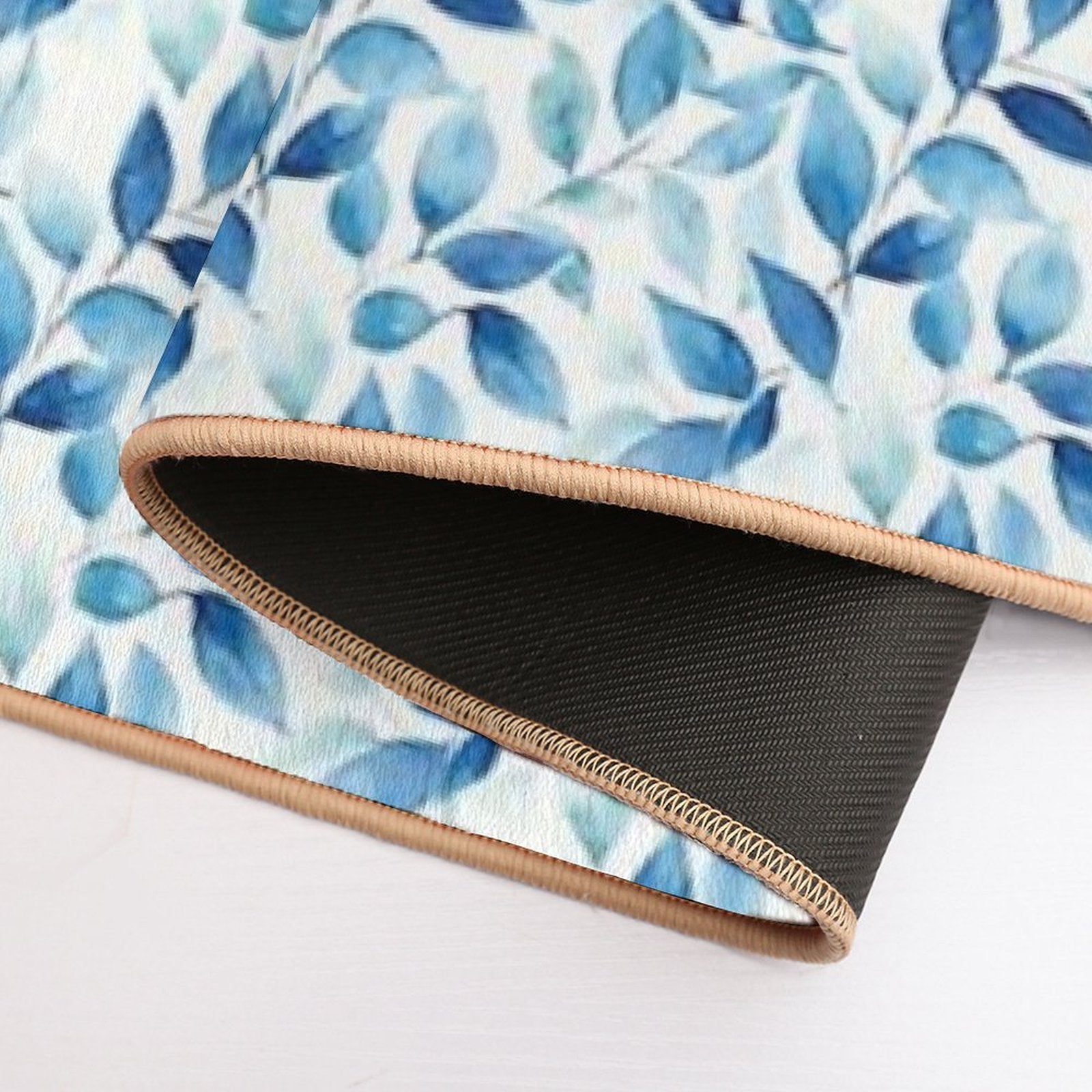 Floral Blue, Poetic Escape  Versatile Bath Mat