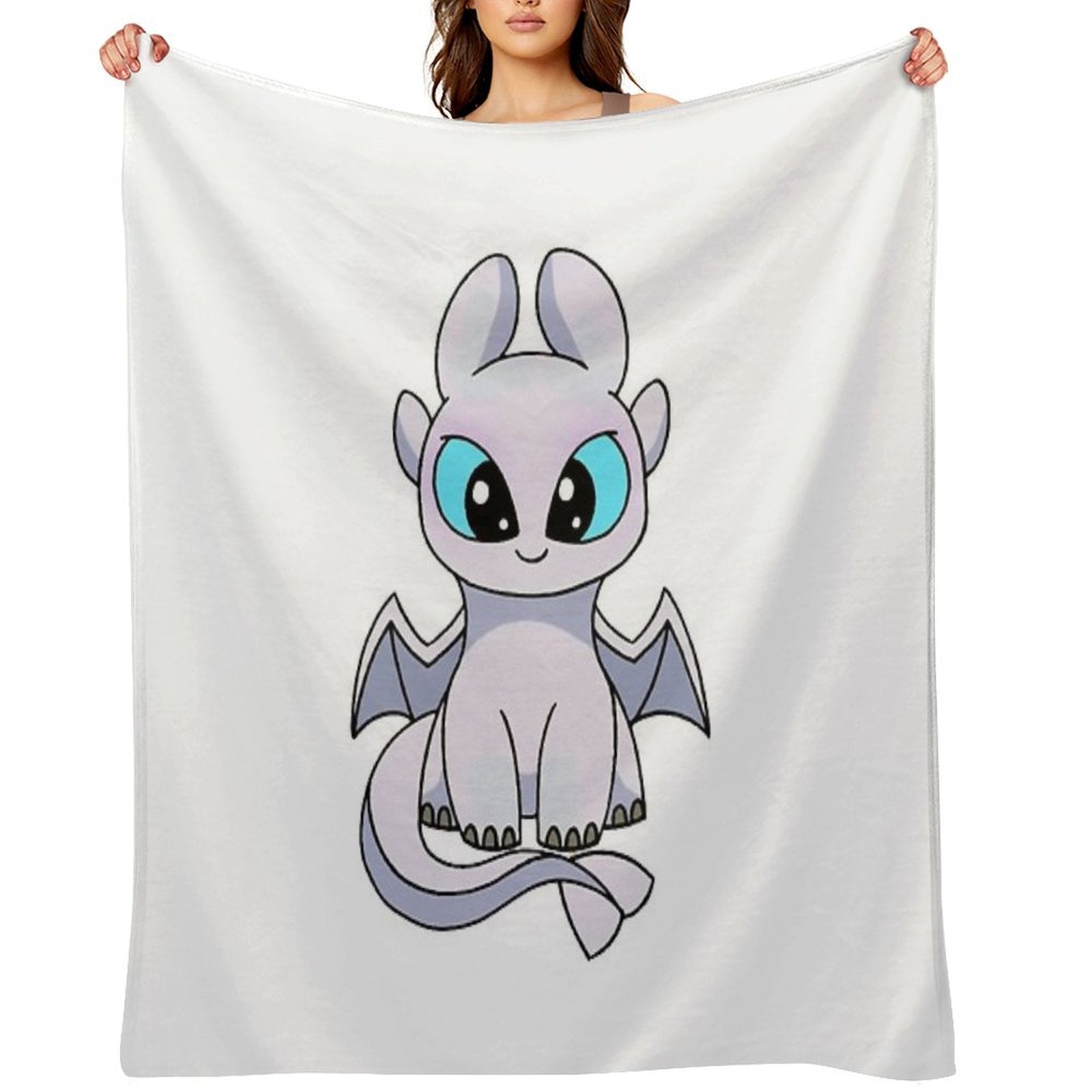 Light Fury Toothless Quick-dry Throw Blanket
