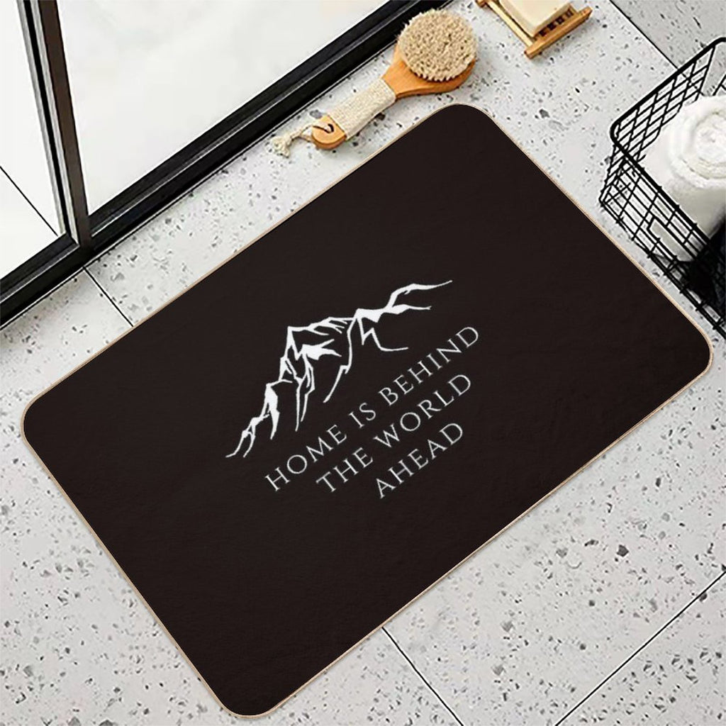 Home Is Behind The World Ahead  Rapid-Drying Bath Mat