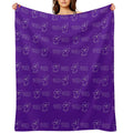 Boo Pattern Machine-washable Throw Blanket
