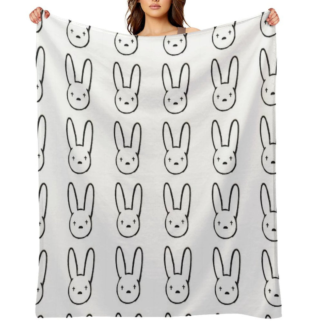 Bad Bunny Gift-ready Throw Blanket