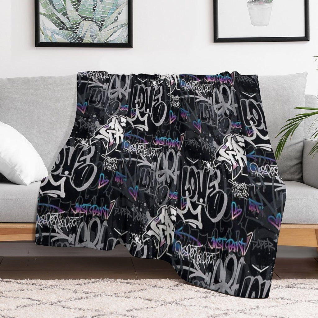 Graffiti Street Art Compact Throw Blanket
