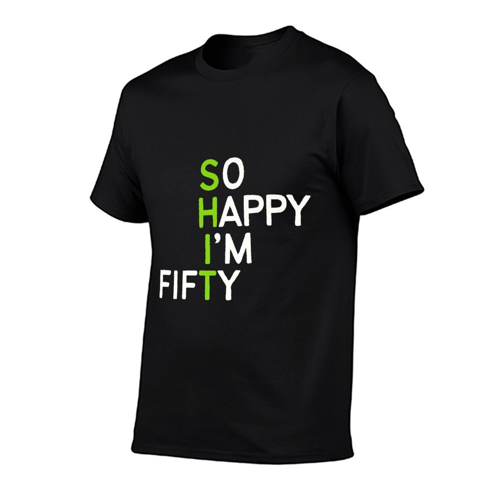 So Happy I'm Fifty 50 Year Old Gag Funny 50th Birthday Premium  Lightweight T-Shirt