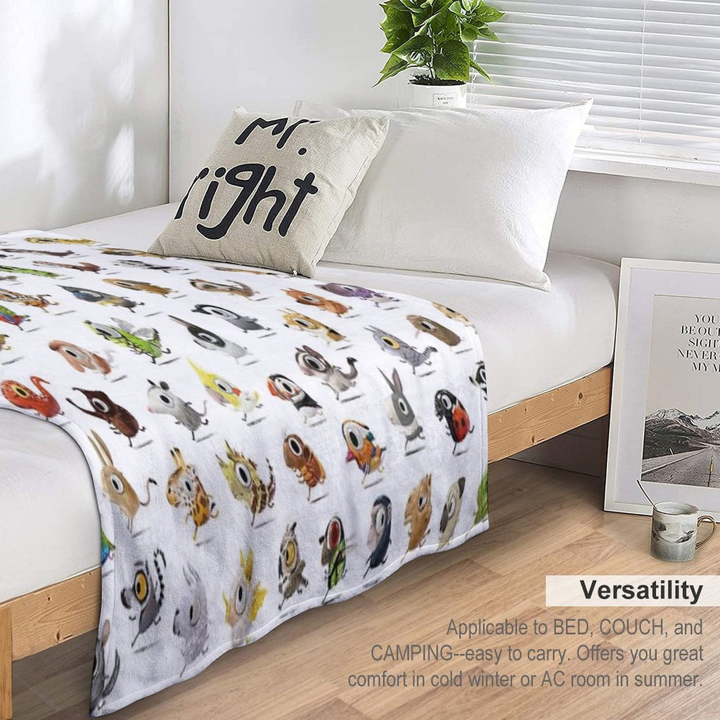 Marathon Animals Wrinkle-free Throw Blanket