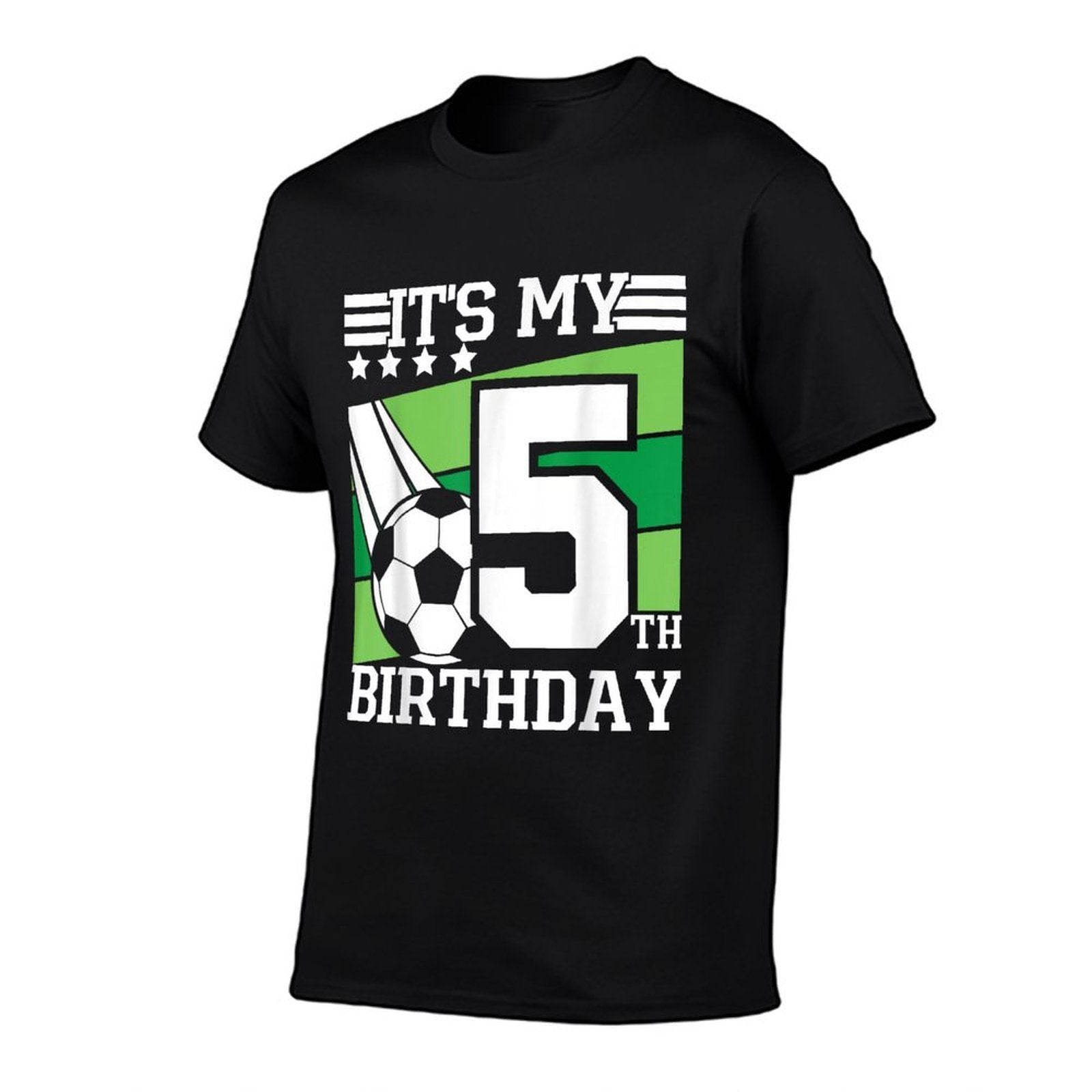 It's My 5th Birthday Soccer Soccer Birthday Party 5 Year Old  Eco-friendly Material T-Shirt