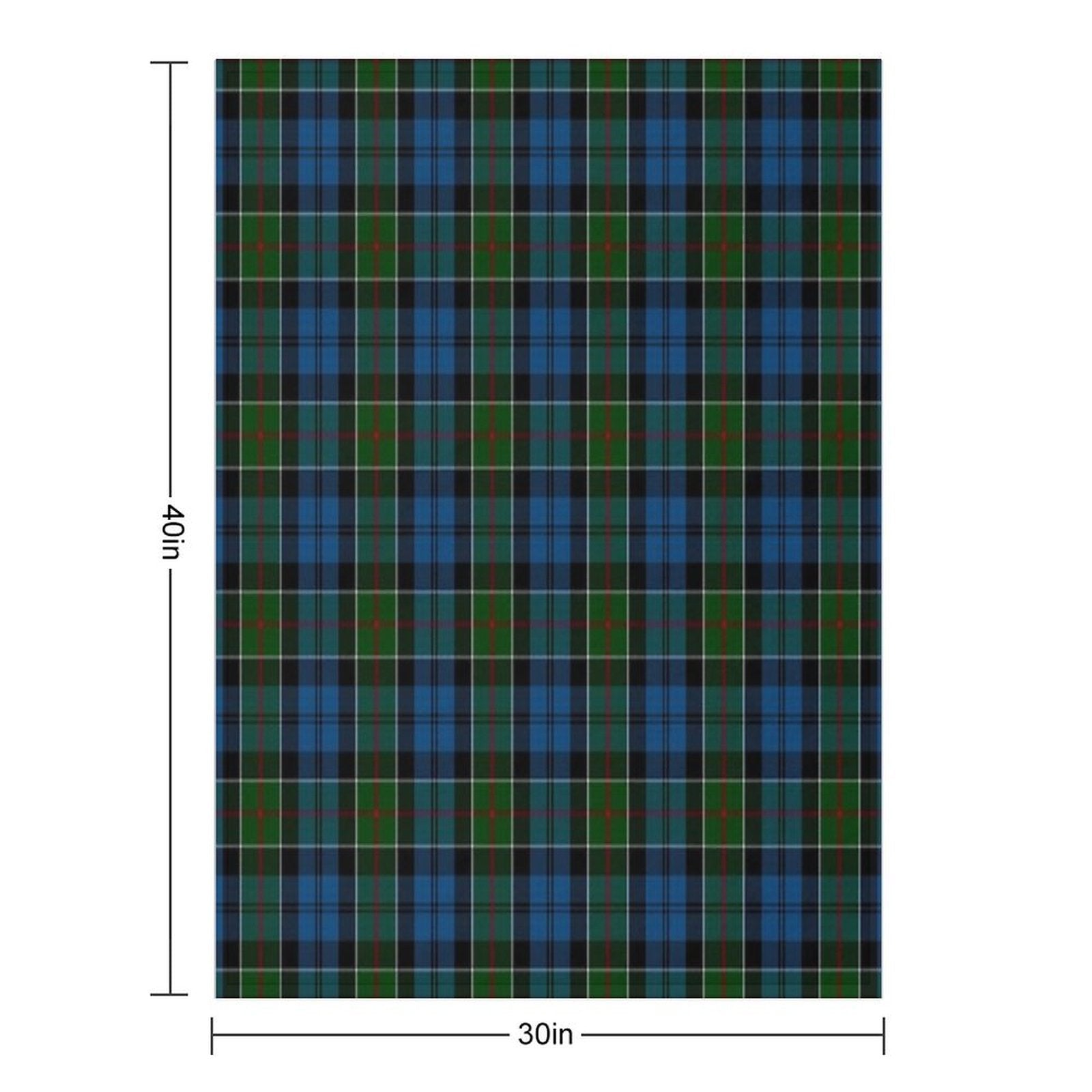 Colquhoun Clan Tartan (High Res) Wrinkle-free Throw Blanket