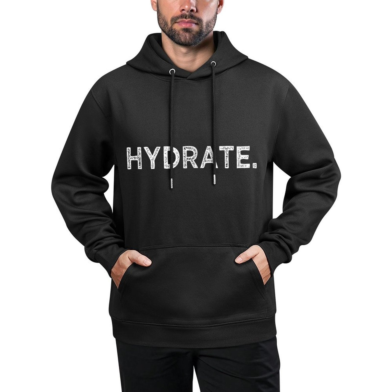 Hydrate Workout Stay Hydrated Water Gym Fitness Meme Easy Care Hoodie