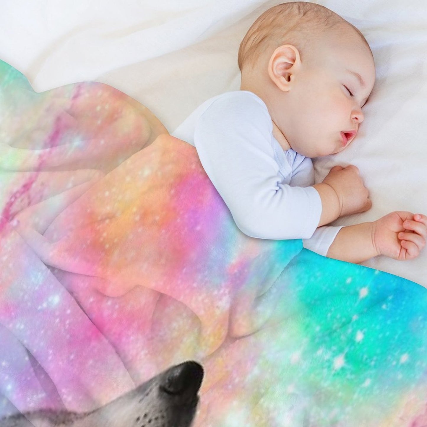 Breathing Dreams Like Air Travel-friendly Throw Blanket