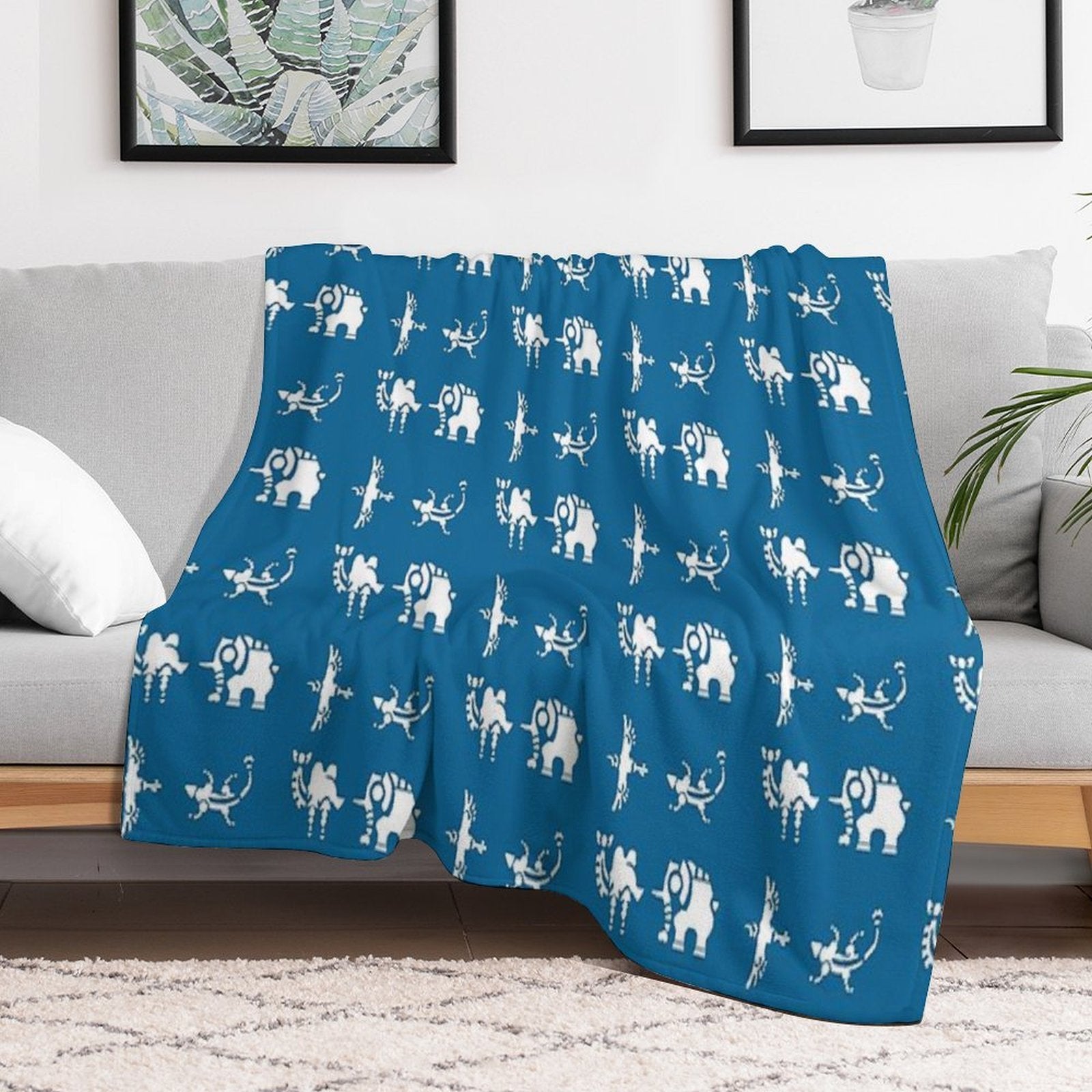 Divine Beasts Eco-conscious Throw Blanket