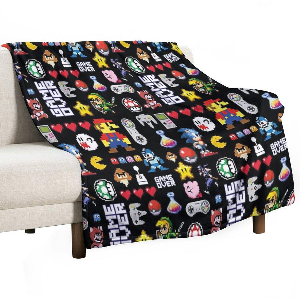 Copy of Bright Sally Dress Print Shrink-resistant Throw Blanket