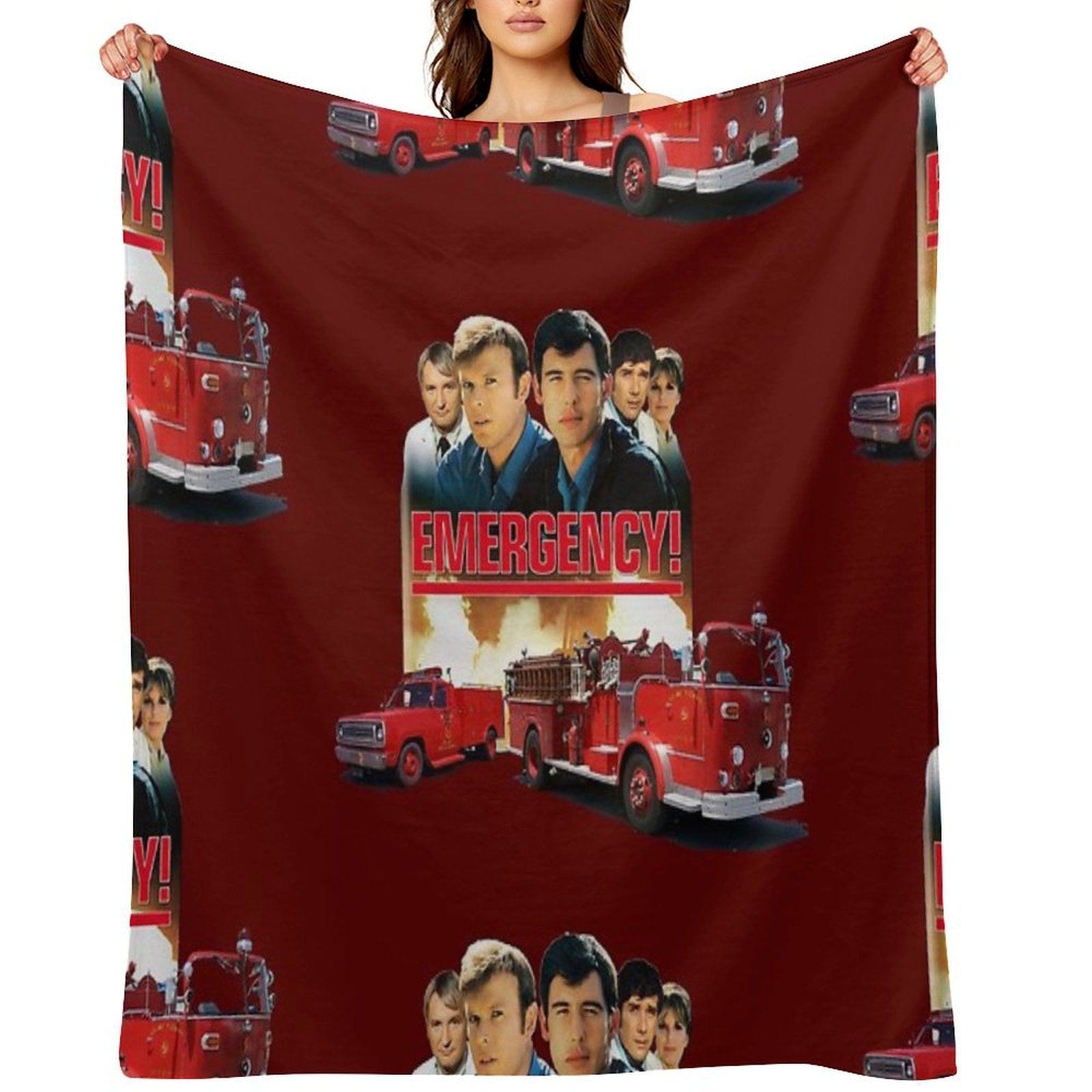 Retro Vintage 70s Medical Drama EMERGENCY! Tribute Quick-dry Throw Blanket