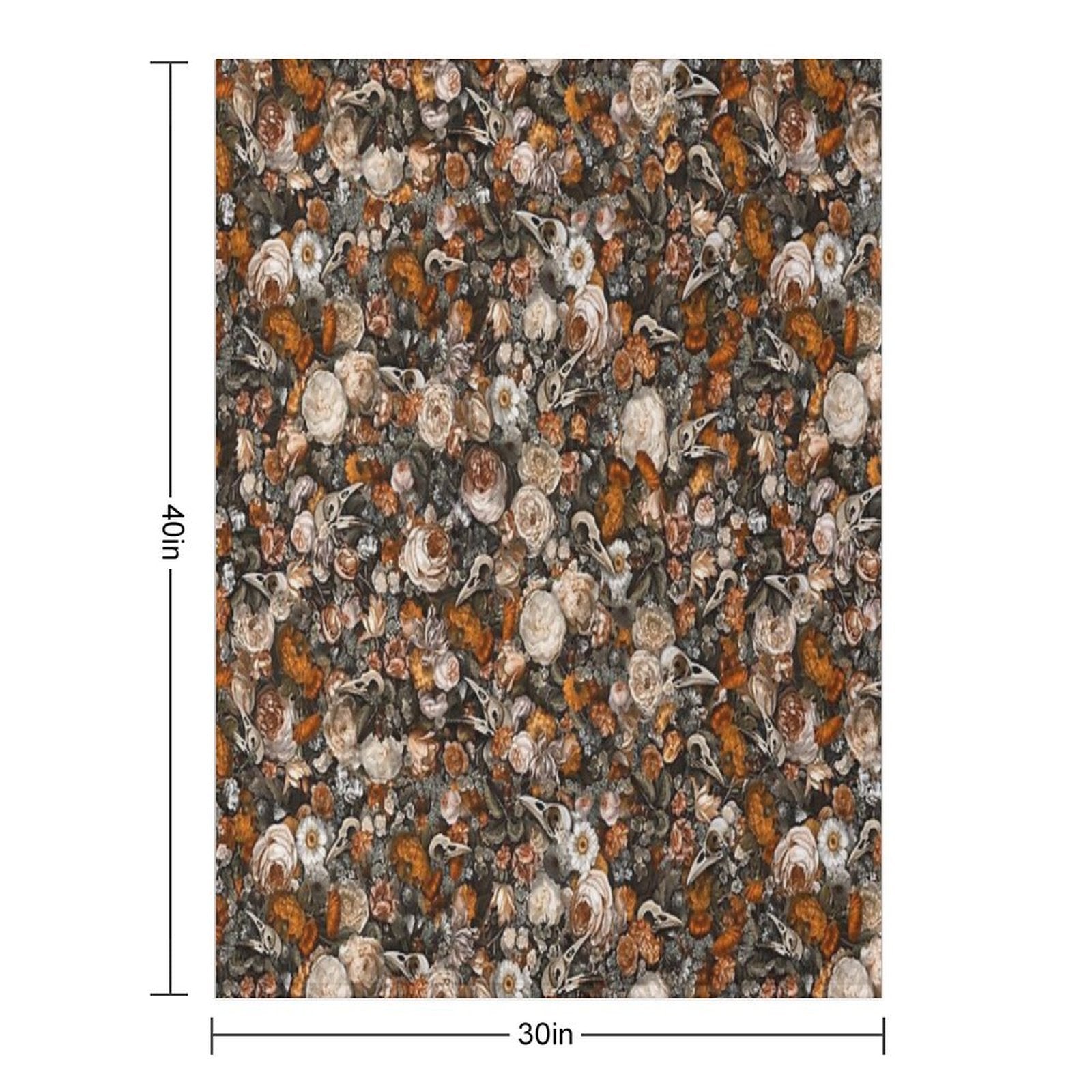 Baroque Macabre Versatility Throw Blanket