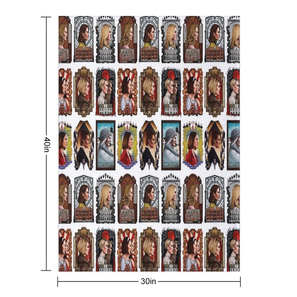 The Queen of Horror Story Shrink-resistant Throw Blanket