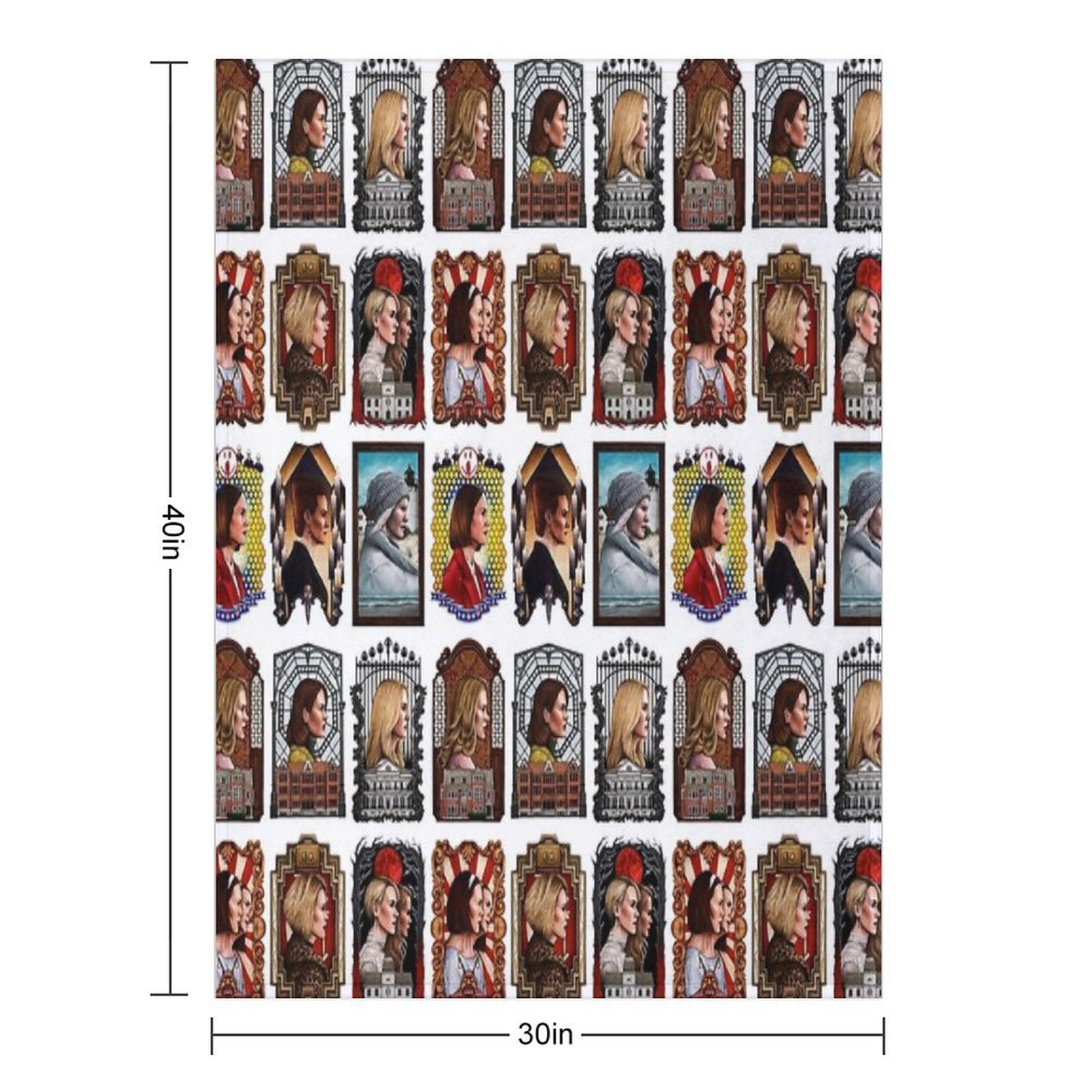 The Queen of Horror Story Shrink-resistant Throw Blanket