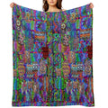 Pop Abstract Sustainable Throw Blanket