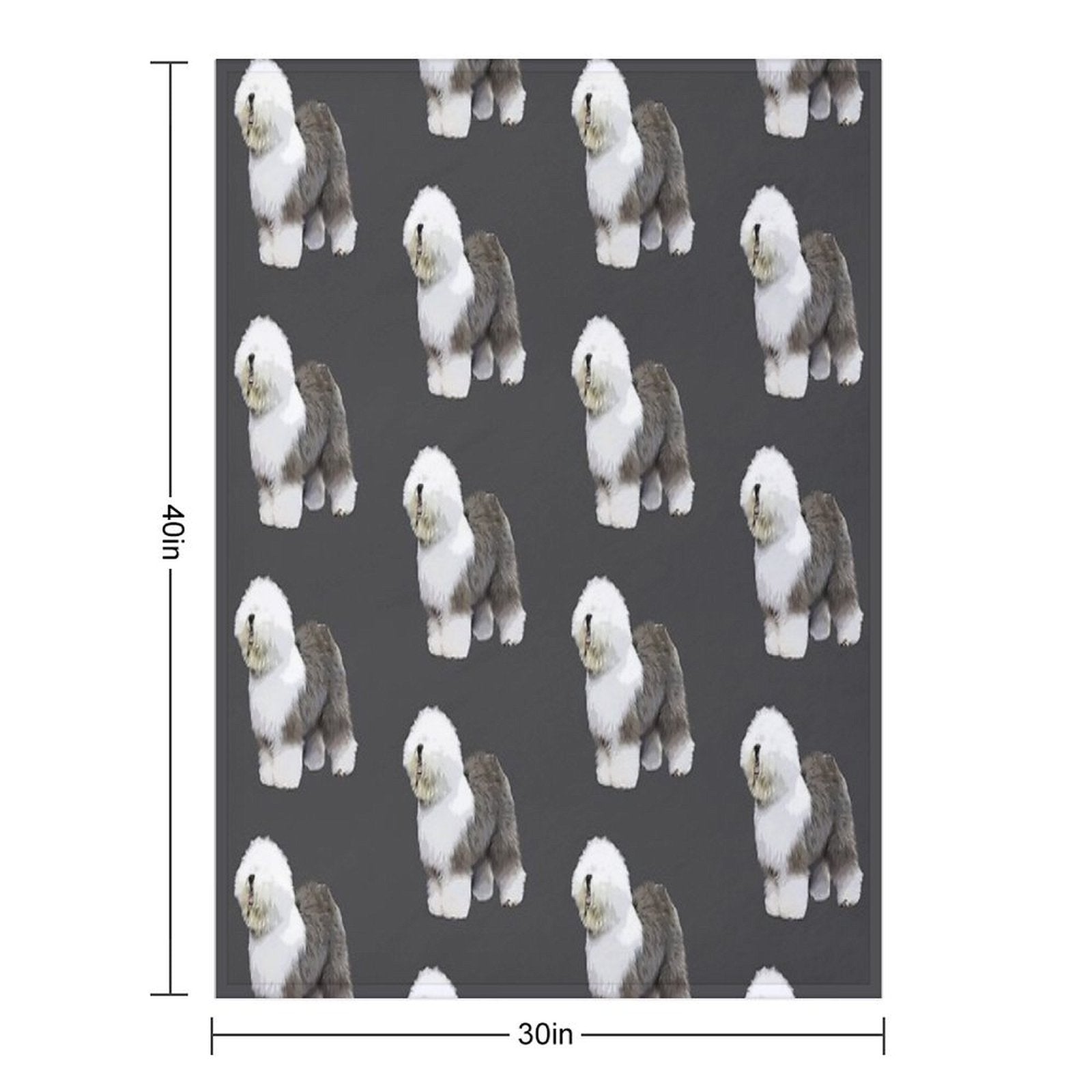 Old English Sheepdog Beauty All-season Throw Blanket