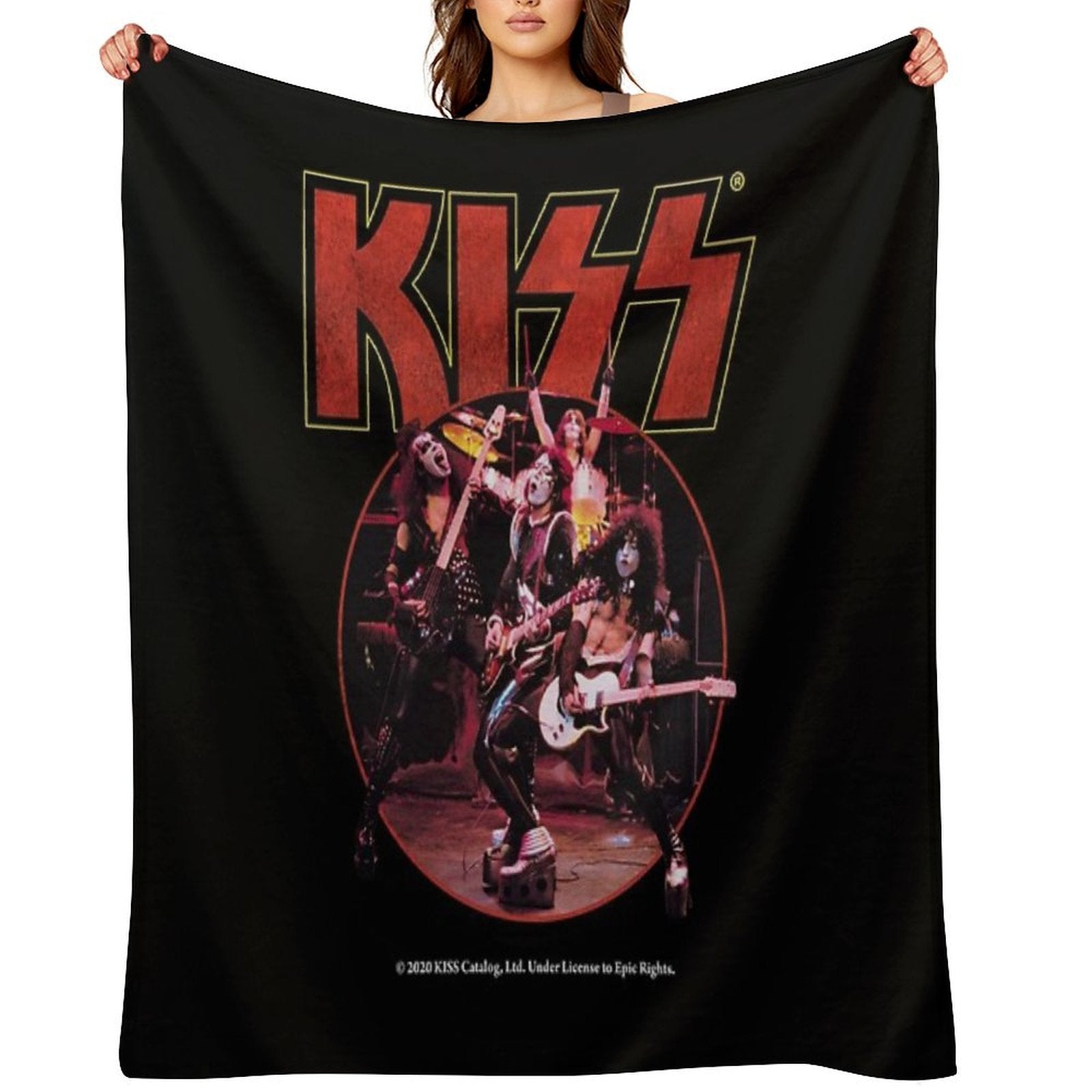 Kiss Band All-season Throw Blanket