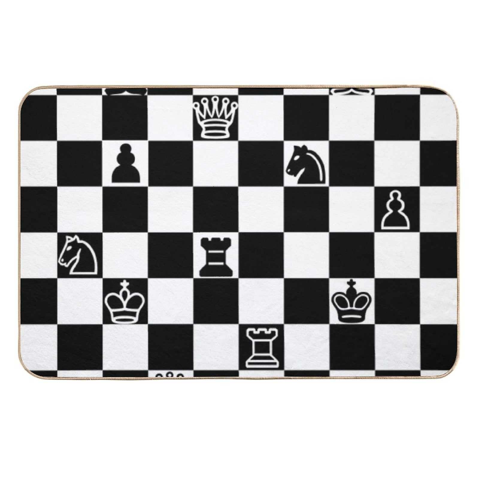 Chess  Stain-Proof Bath Mat