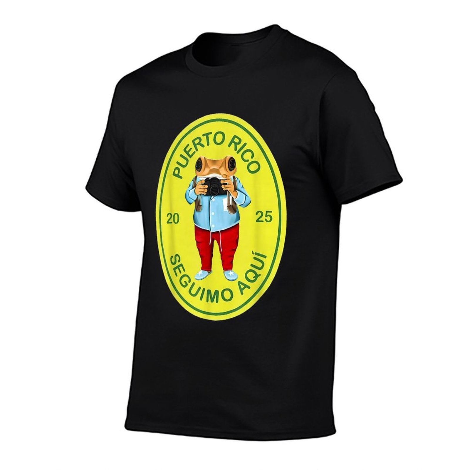 Graphic Funny Frog Retro Deb Tirar Unisex Adults Puerto Rico Frog Concho Retro 2025 Black Small  Affordable Price T-Shirt