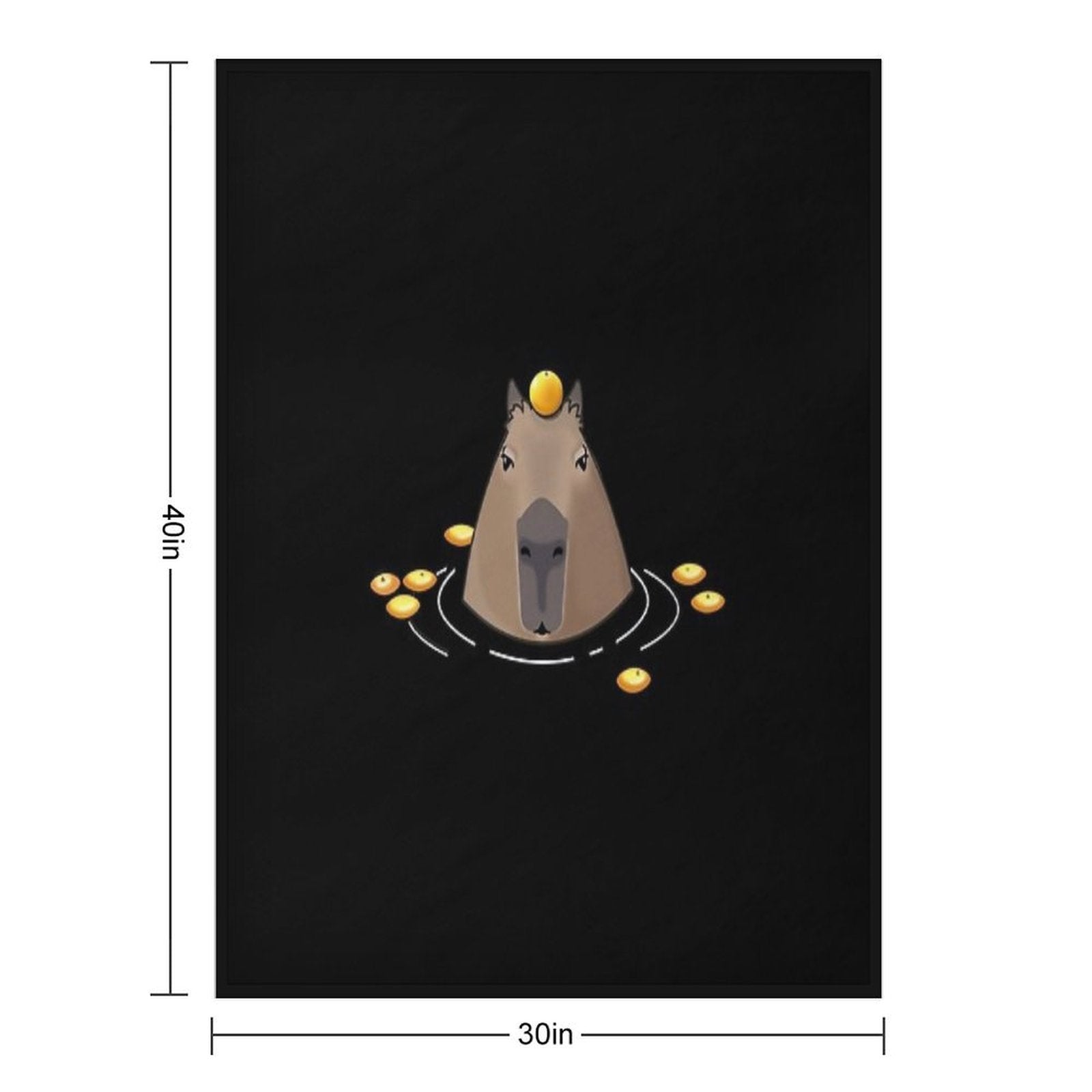 Capybara Eco-conscious Throw Blanket