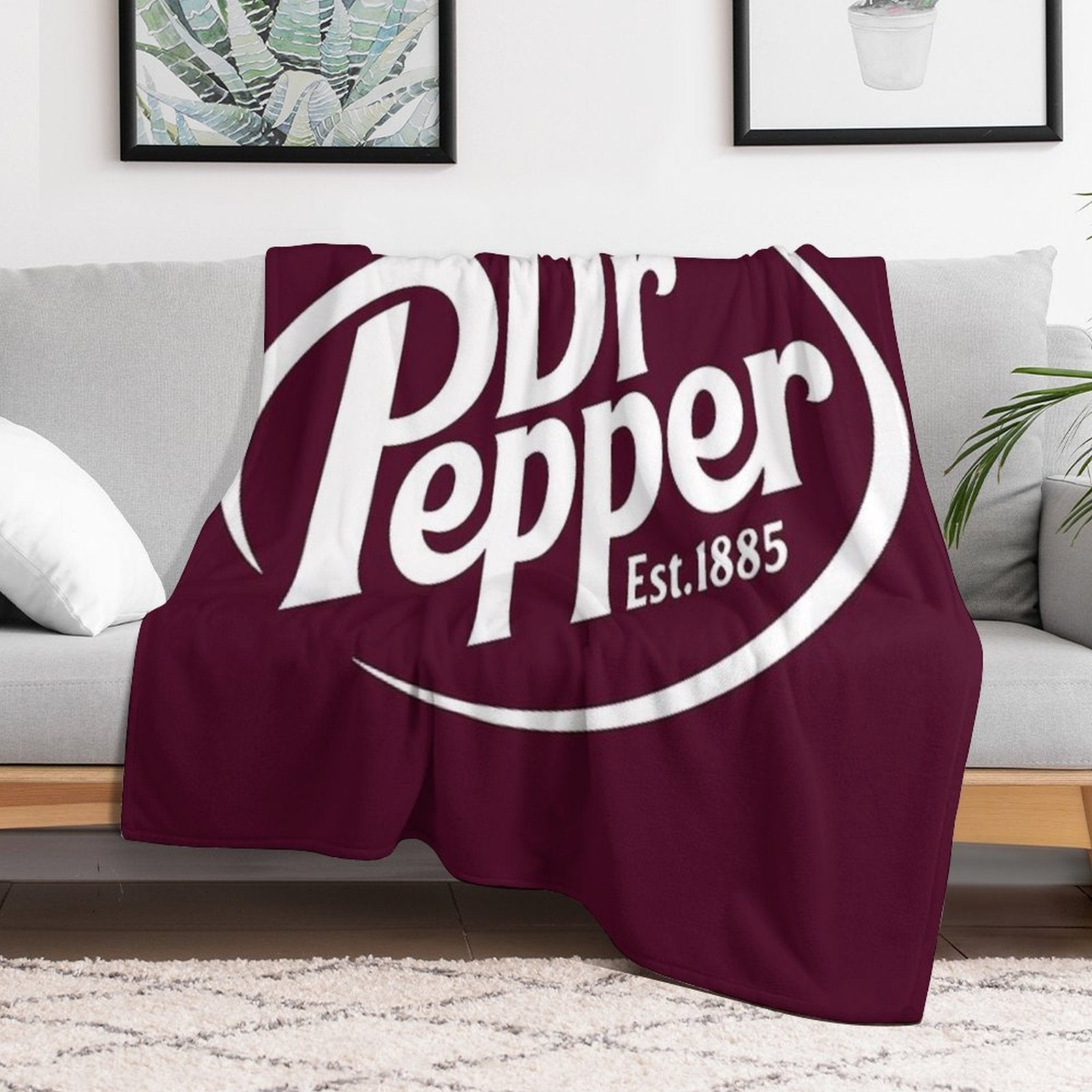 Dr Pepper Soda Shrink-resistant Throw Blanket