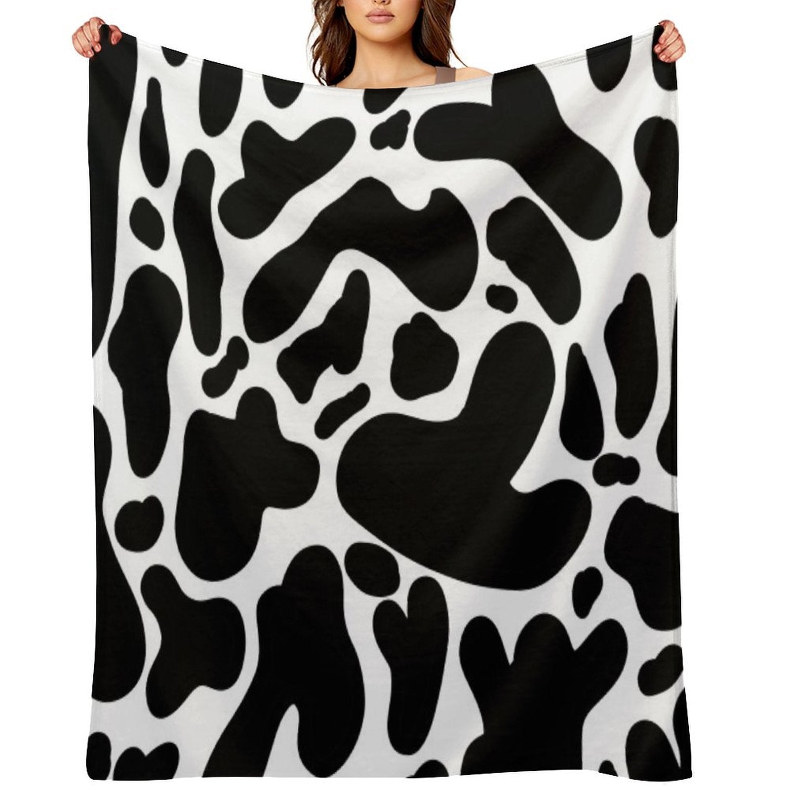 Cow Print Premium Throw Blanket