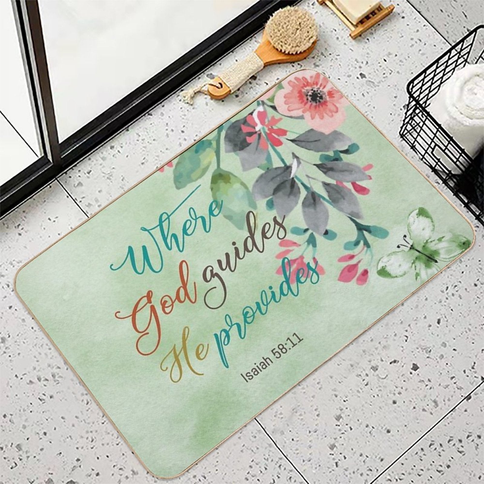 Isaiah 5811  Easy Maintenance Bath Mat