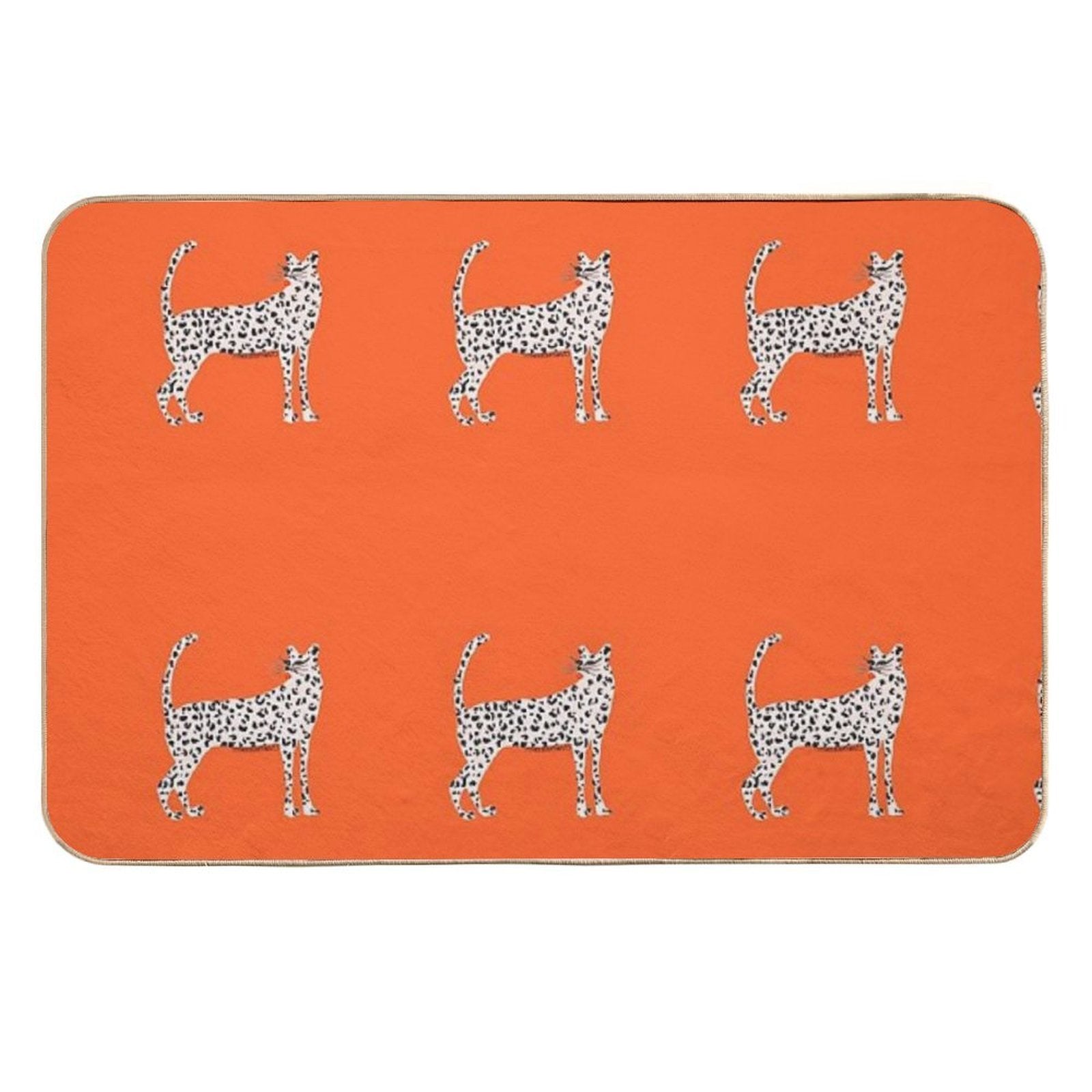 Pink Leopard  Odorless Bath Mat