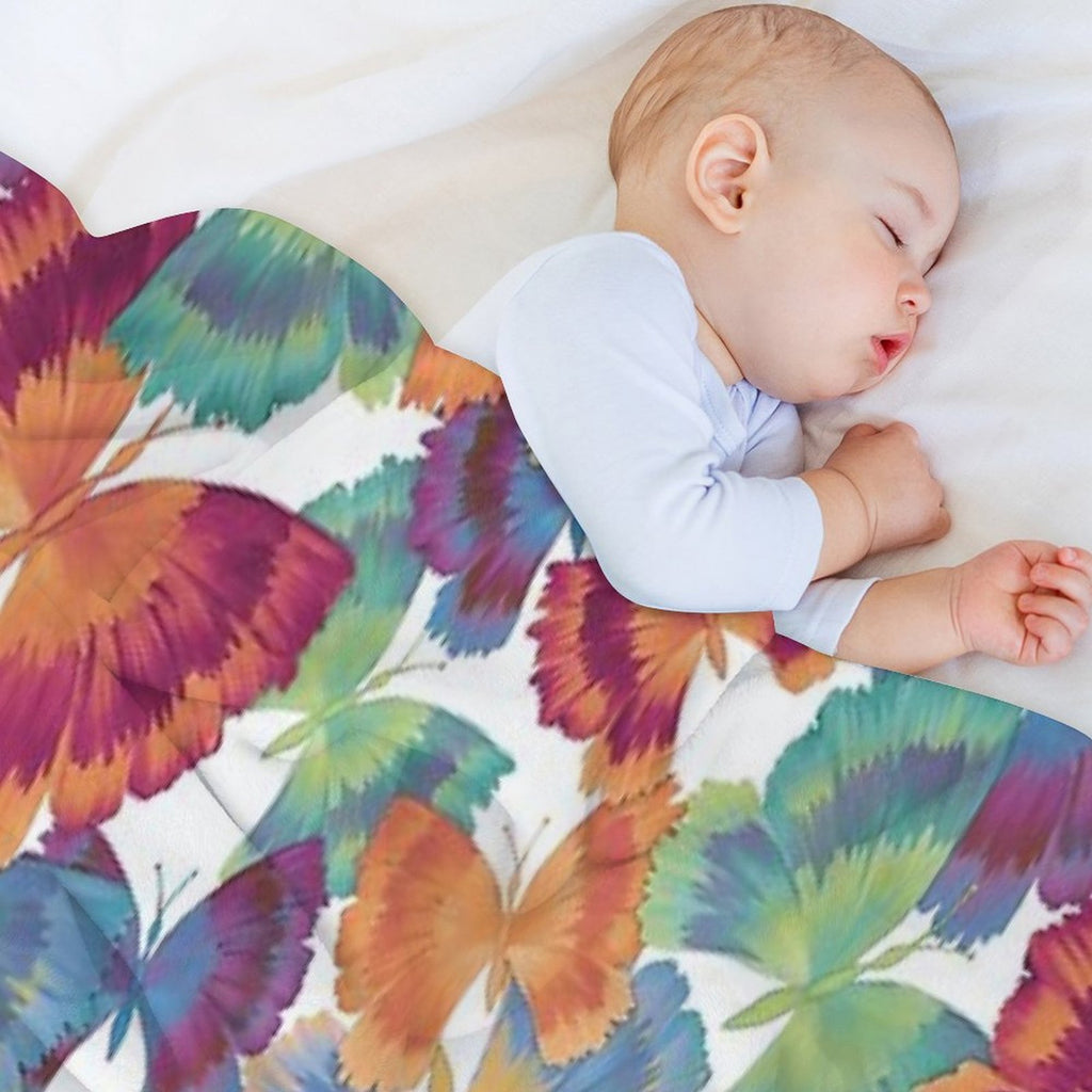 A Swarm of Butterflies Eco-conscious Throw Blanket