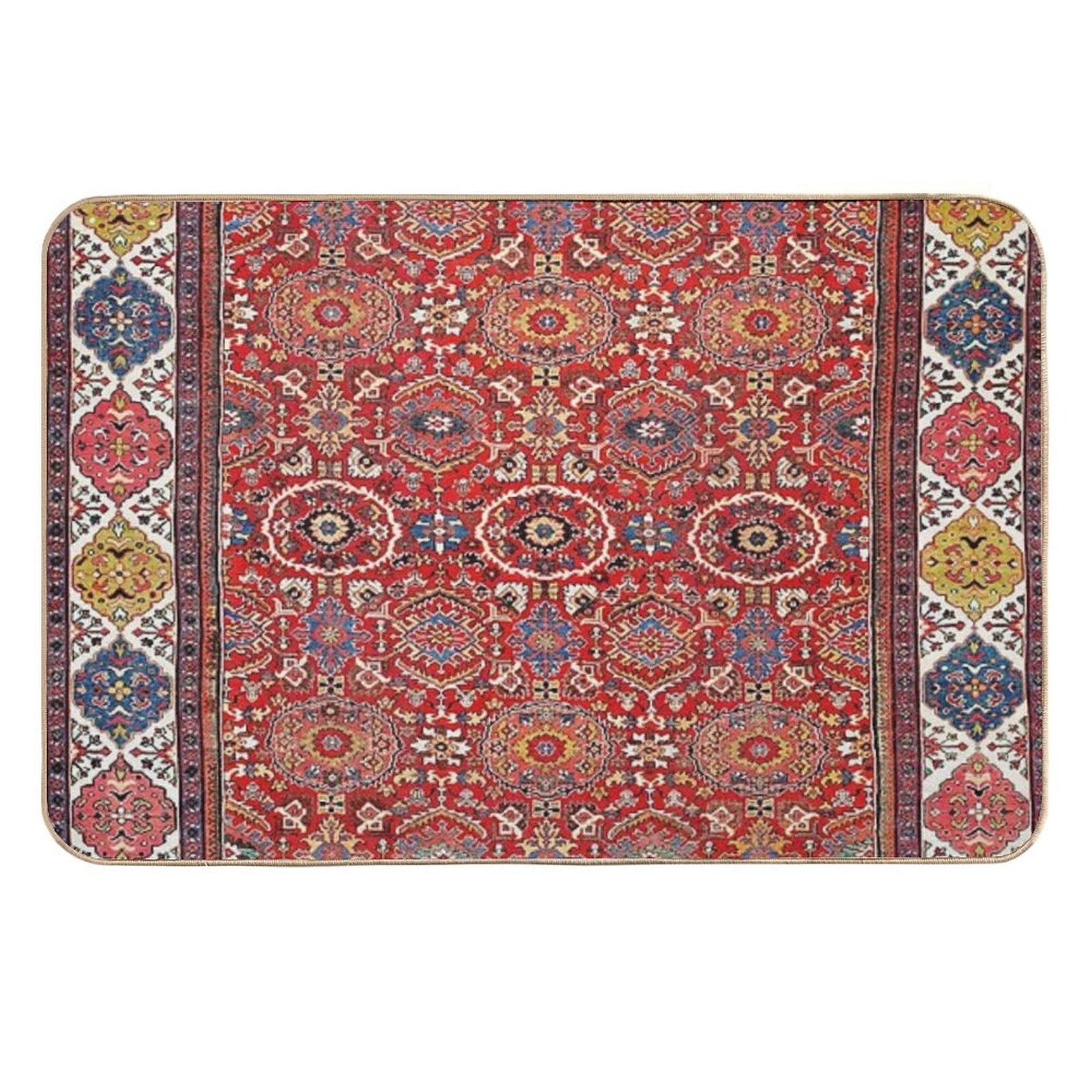 Mahal Arak West Persian Rug Print  Repositionable Bath Mat