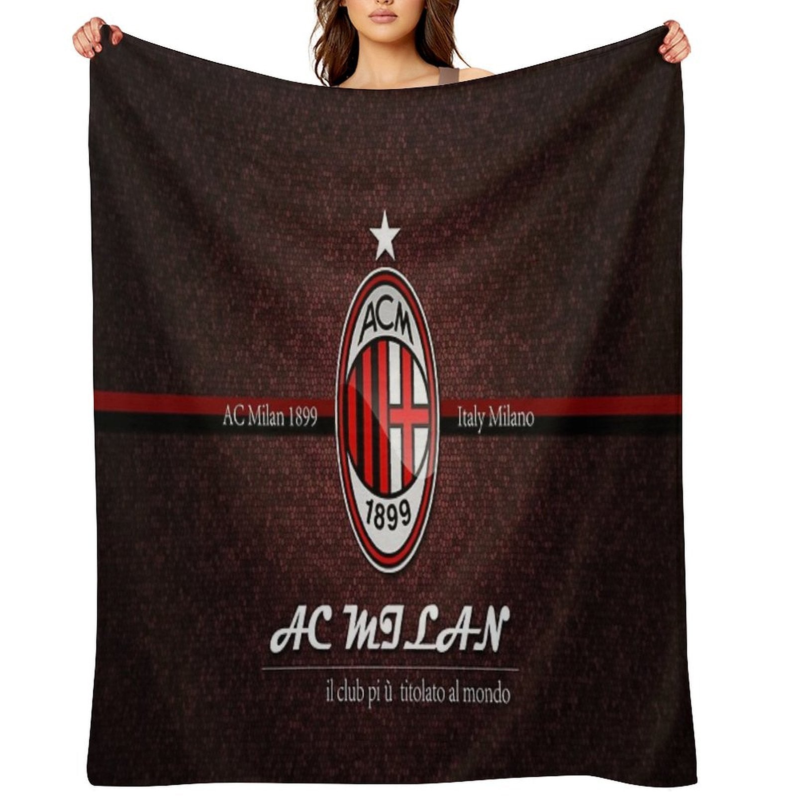 CLASSIC AC MILAN Comfort Throw Blanket