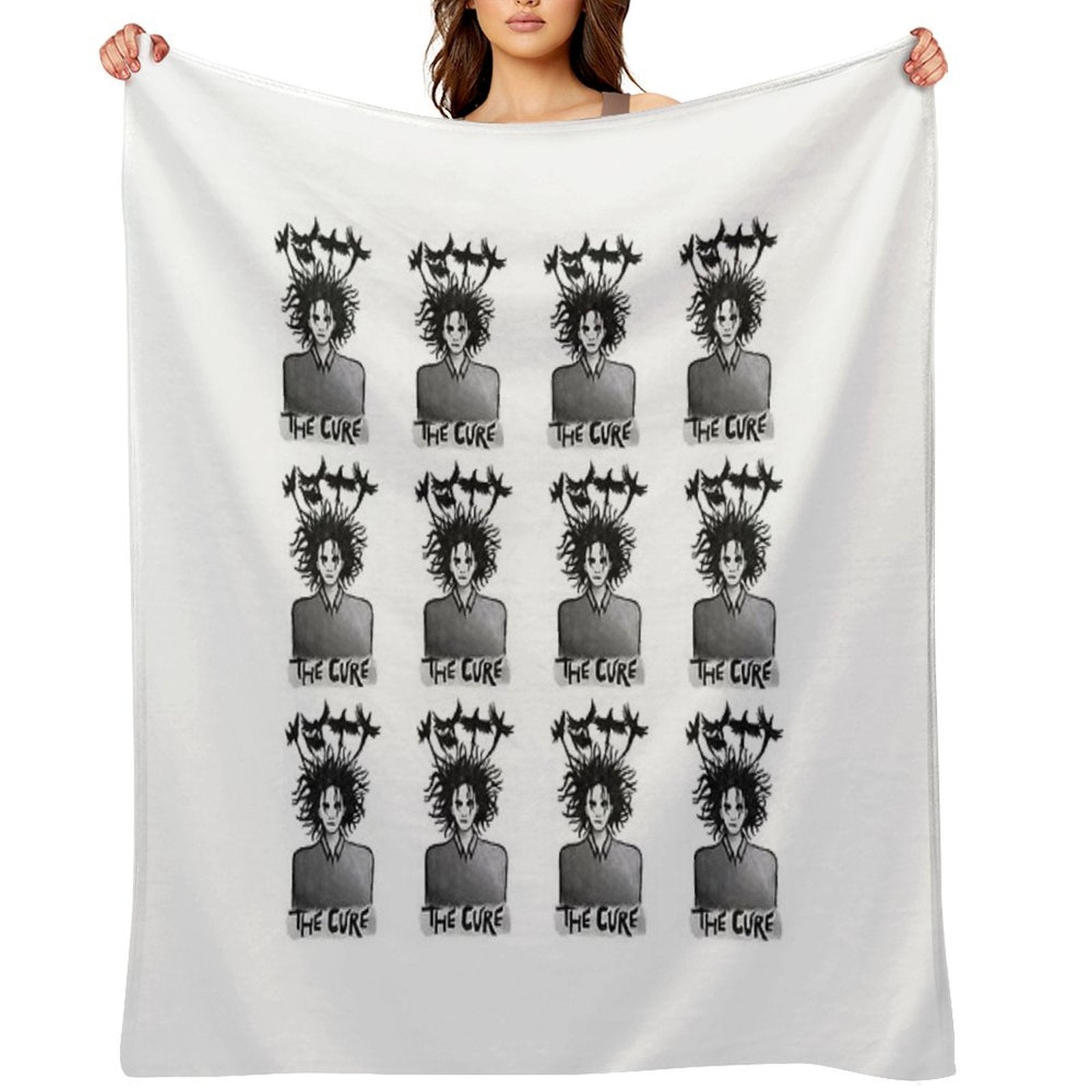 The Cure Print 1 Easy Care Throw Blanket